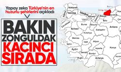 Yapay zeka Türkiye’nin en huzurlu şehirlerini açıkladı: Bakın Zonguldak kaçıncı sırada