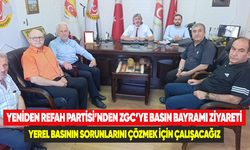 Yeniden Refah Partisi'nden ZGC'ye basın bayramı ziyareti 'yerel basının sorunlarını çözmek için çalışacağız