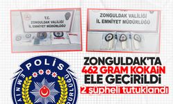 Zonguldak'ta 462 gram kokain ele geçirildi! 2 şüpheli tutuklandı