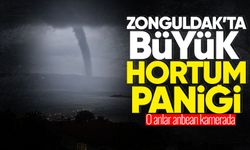 Zonguldak'ta korkutan hortum: O anlar anbean kamerada