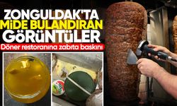 Zonguldak'ta mide bulandıran görüntüler! Döner restoranına zabıta baskını