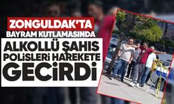 Zonguldak’ta bayram kutlamasında alkollü şahıs polisi alarma geçirdi