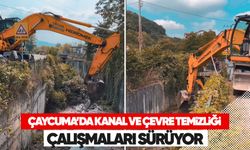 Çaycuma'da kanal ve çevre temizliği çalışamaları sürüyor