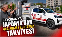 Çaycuma’ya Japonya’dan 4x4 arama kurtarma takviyesi
