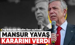 Mansur Yavaş kararını verdi