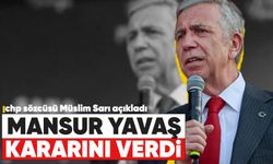 Mansur Yavaş kararını verdi