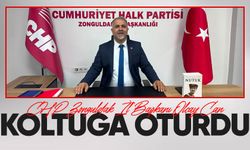 CHP Zonguldak İl Başkanı Olcay Can koltuğa oturdu