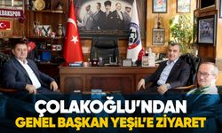 Çolakoğlu'ndan Genel Başkan Yeşil'e ziyaret