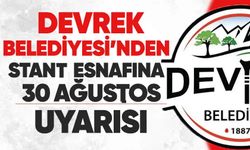 Devrek Belediyesi’nden stant esnafına 30 Ağustos uyarısı