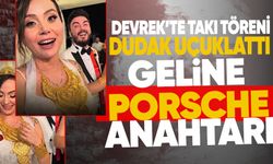 Devrek’te takı töreni dudak uçuklattı: Geline Porsche anahtarı