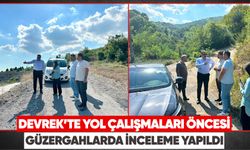 Devrek’te yol çalışmaları öncesi güzergâhlarda inceleme yapıldı