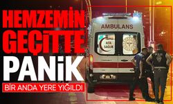 Hemzemin geçitte panik: Bir anda yere yığıldı