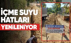 içme suyu hatları yenileniyor
