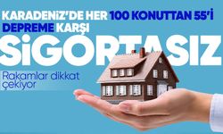 Karadeniz’de her 100 konuttan 55’i depreme karşı sigortasız!