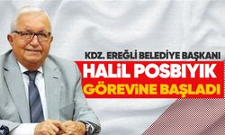 Kdz. Ereğli Belediye Başkanı Halil Posbıyık görevine başladı