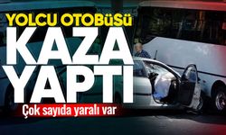 Kilimli'de halk otobüsü kaza yaptı: 7 yolcu yaralandı