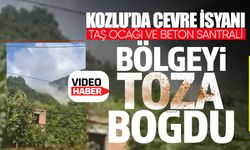 Kozlu Ilıksu’da çevre isyanı: Taş ocağı ve beton santrali bölgeyi toza boğdu