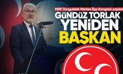 MHP Zonguldak Merkez İlçe Kongresi'nde Gündüz Torlak yeniden başkan seçildi