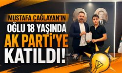 Mustafa Çağlayan’ın oğlu 18 yaşında AK Parti’ye katıldı