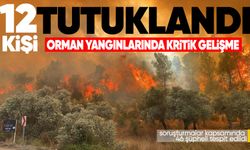 Orman yangınlarında kritik gelişme: 12 şüpheli tutuklandı