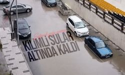Sağanak yağış sonrası Kilimli sular altında kaldı