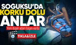 Soğuksu’da korku dolu anlar: Yere düşen adam başını vurdu