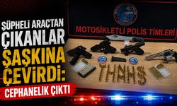 Şüpheli araçtan çıkanlar şaşkına çevirdi: Cephanelik çıktı