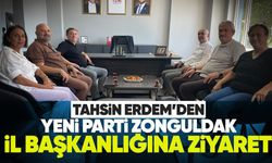 Tahsin Erdem’den Yeni Parti Zonguldak İl Başkanlığına ziyaret