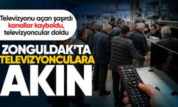 Türksat 4A’ya geçiş Zonguldak’ta televizyoncuları yoğunluğa boğdu