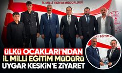 Ülkü Ocakları'ndan İl Milli Eğitim Müdürü Uygar Keskin'e ziyaret