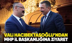 Vali Hacıbektaşoğlu’ndan MHP İl Başkanlığı’na ziyaret
