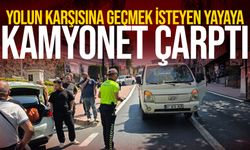 Yolun karşısına geçmek isteyen yayaya araç çarptı