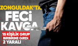 Zonguldak'ta feci kavga: 15 kişilik grup birbirine girdi: 2 yaralı