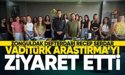 Zonguldak Defterdarı Recep Serdar’dan VadiTürk Araştırma’ya ziyaret