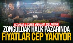 Zonguldak Halk Pazarında fiyatlar cep yakıyor