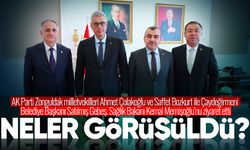 Zonguldak heyeti Sağlık Bakanı Memişoğlu'nu ziyaret etti