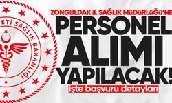 Zonguldak İl Sağlık Müdürlüğü’ne personel alınacak: İşte başvuru detayları