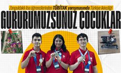 Zonguldaklı lise öğrencilerinden TÜBİTAK yarışmasında Türkiye ikinciliği