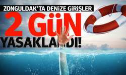 Zonguldak’ta 2 gün denize girmek yasaklandı