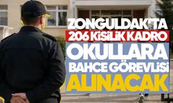 Zonguldak’a 206 kişilik kadro: Okullara bahçe görevlisi alınacak