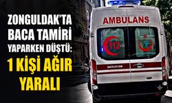 Zonguldak'ta baca tamiri yaparken düştü: 1 kişi ağır yaralı