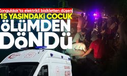 Zonguldak'ta elektrikli bisikletten düşen genç yaralandı