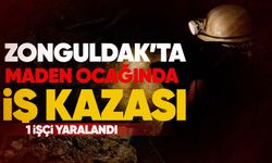 Zonguldak'ta maden ocağında iş kazası: İşçi yaralandı