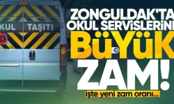 Zonguldak'ta okul servis ücretlerine zam geldi