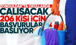 Zonguldak’ta okullarda çalışacak 206 kişi için başvurular başlıyor