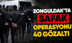 Zonguldak’ta şafak operasyonu: 40 gözaltı