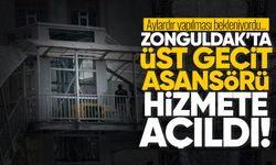 Zonguldak’ta üst geçit asansörü hizmete açıldı