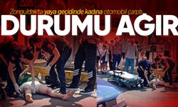 Zonguldak'ta yaya geçidinde kadına otomobil çarptı: Durumu ağır