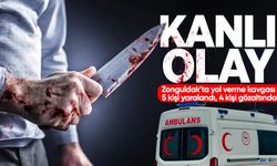 Zonguldak'ta yol verme kavgası kanlı bitti: 5 yaralı, 4 gözaltı