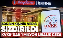 KVKK’dan 1 milyon liralık ceza: 505 bin kişinin verisi sızdırıldı